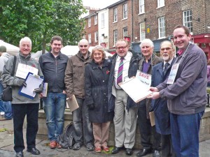 Carol Runciman collecting petitions to save Yearsly Pool